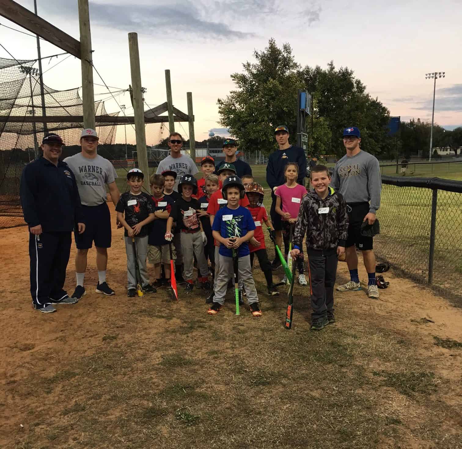 Warner Baseball “Teams” Up for Local Kids
