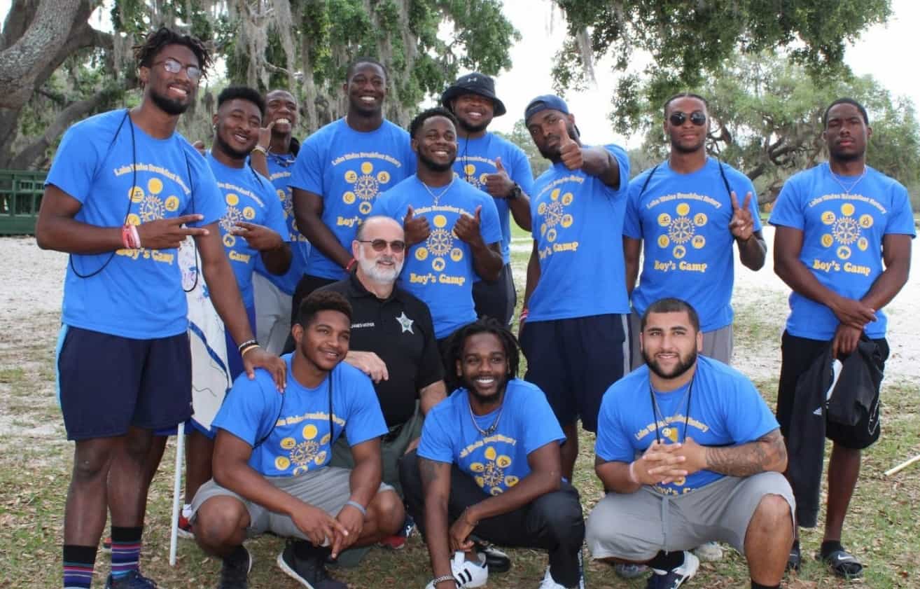WU Men Volunteer at Rotary Boys Camp