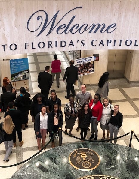 WU Social Work Students Travel to Tallahassee