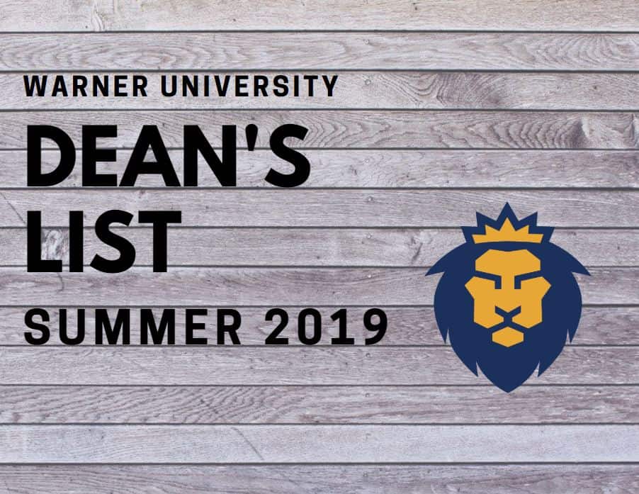 Summer 2019 Dean’s List