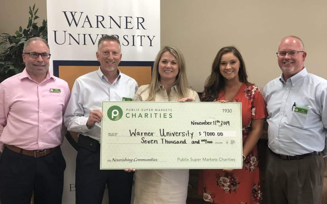 Warner Receives Scholarship Grant from Publix Charities